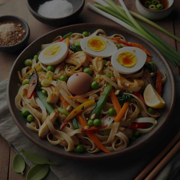 Est-il possible de réaliser un pad thaï végétarien sans nouilles de riz?